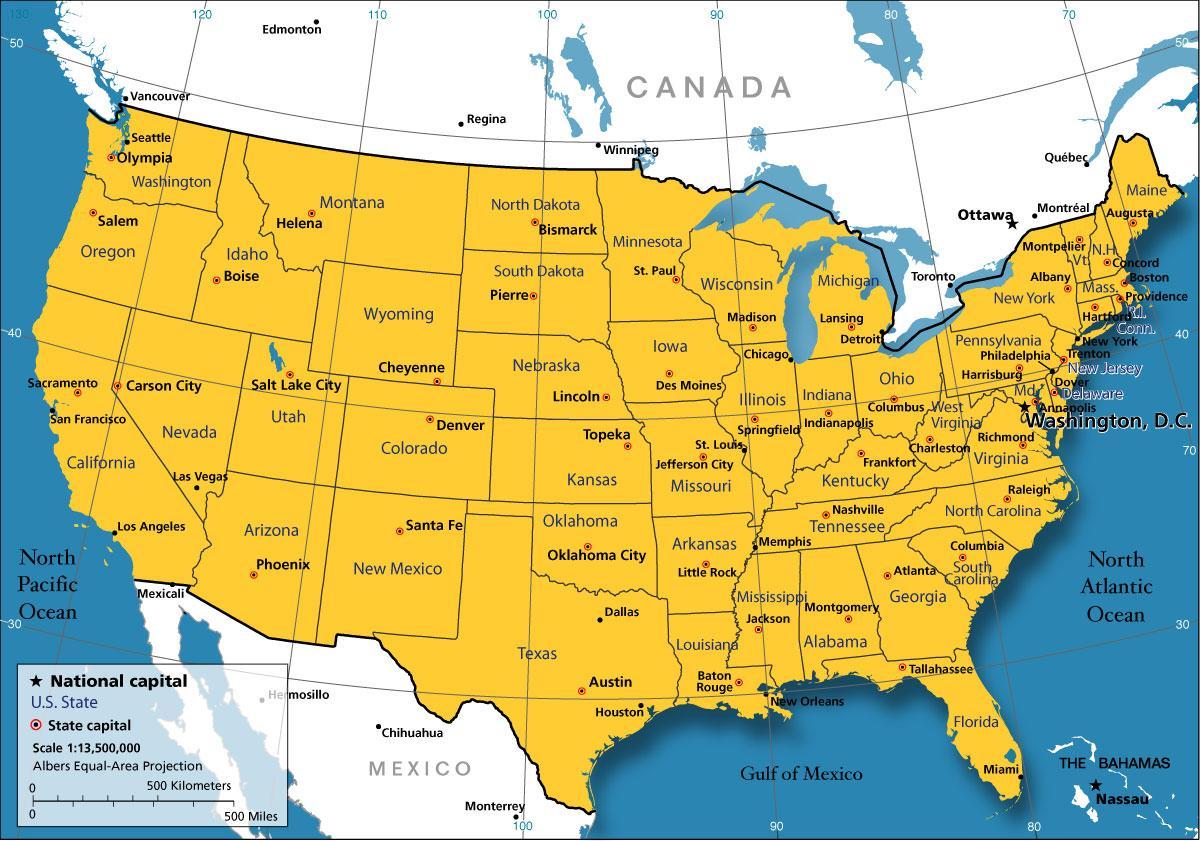 شکاگو امریکہ کا نقشہ