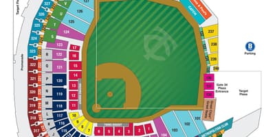 دوسرے Wrigley میدان بیٹھنے کا نقشہ کے ساتھ نشست کی تعداد