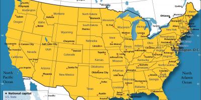 شکاگو امریکہ کا نقشہ