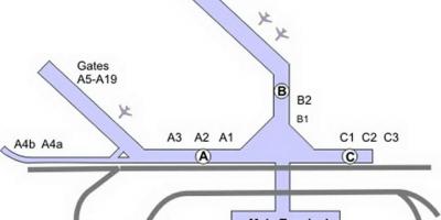 Mdw ہوائی اڈے کا نقشہ